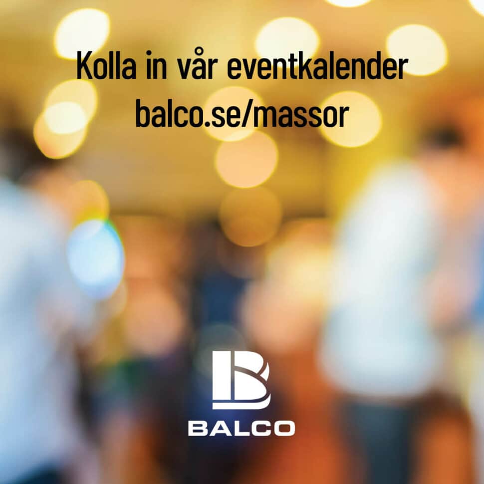 Träffa Balco - mässor i Sverige