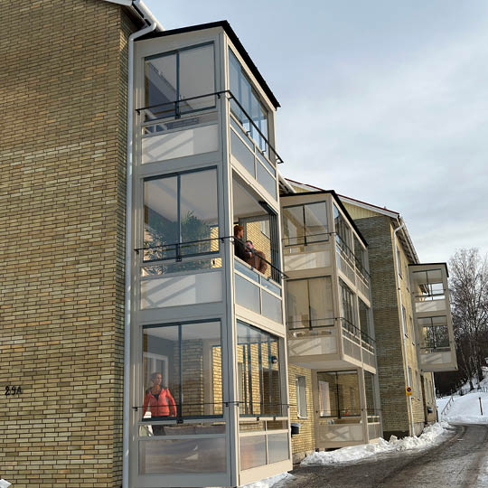 Balco bygger 48 nya balkonger till Brf Kondoren i Sundsvall