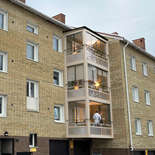 Balco bygger 48 nya balkonger till Brf Kondoren i Sundsvall